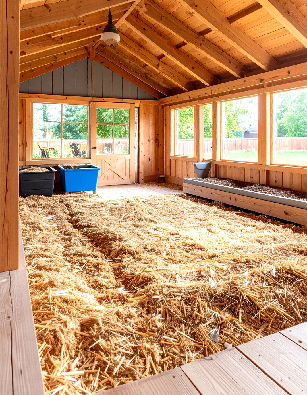 Deep Litter Duck House Floor for Low Maintenance Warmth - 20 Duck House Ideas