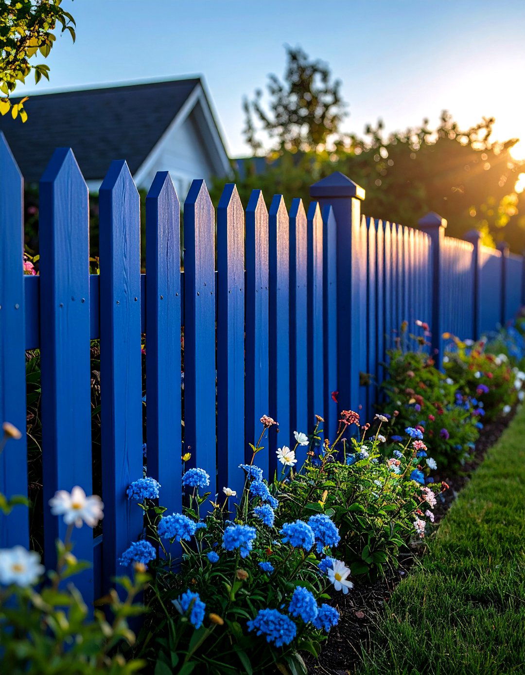 Deep Navy Fence for Dramatic Depth - 20 Fence Paint Colours