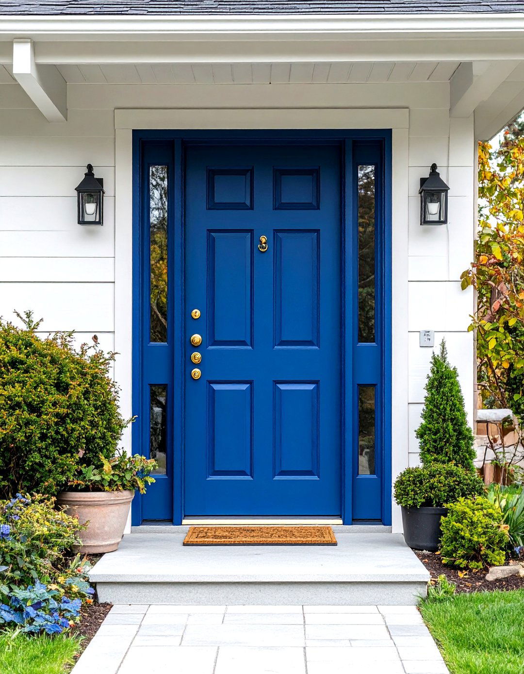 Deep Navy Mid Century Front Door - 20 Mid Century Front Door Colors