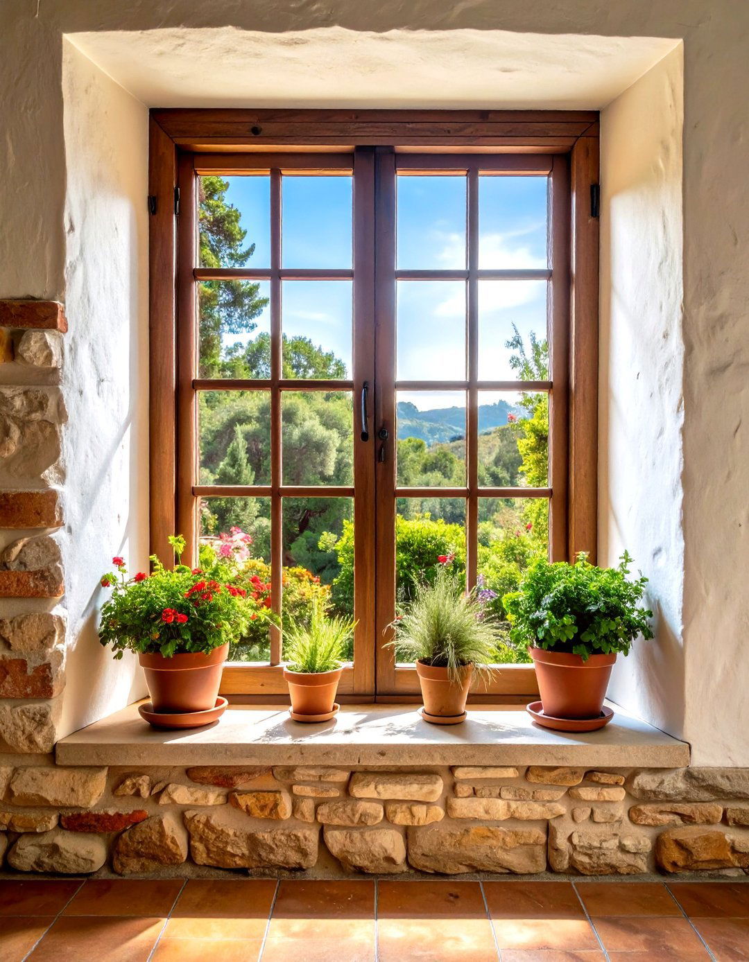 Deep Set Thick Wall Spanish Style Window - 20 spanish style windows