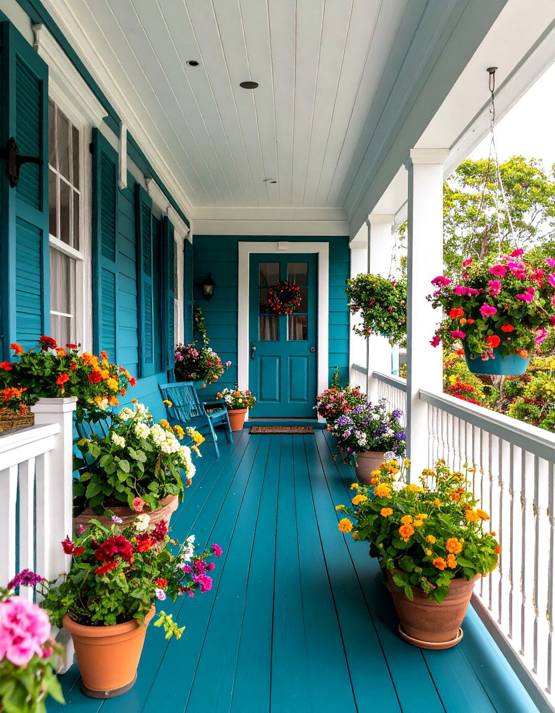 Deep Teal Porch Paint Colors - 20 Porch Paint Colors