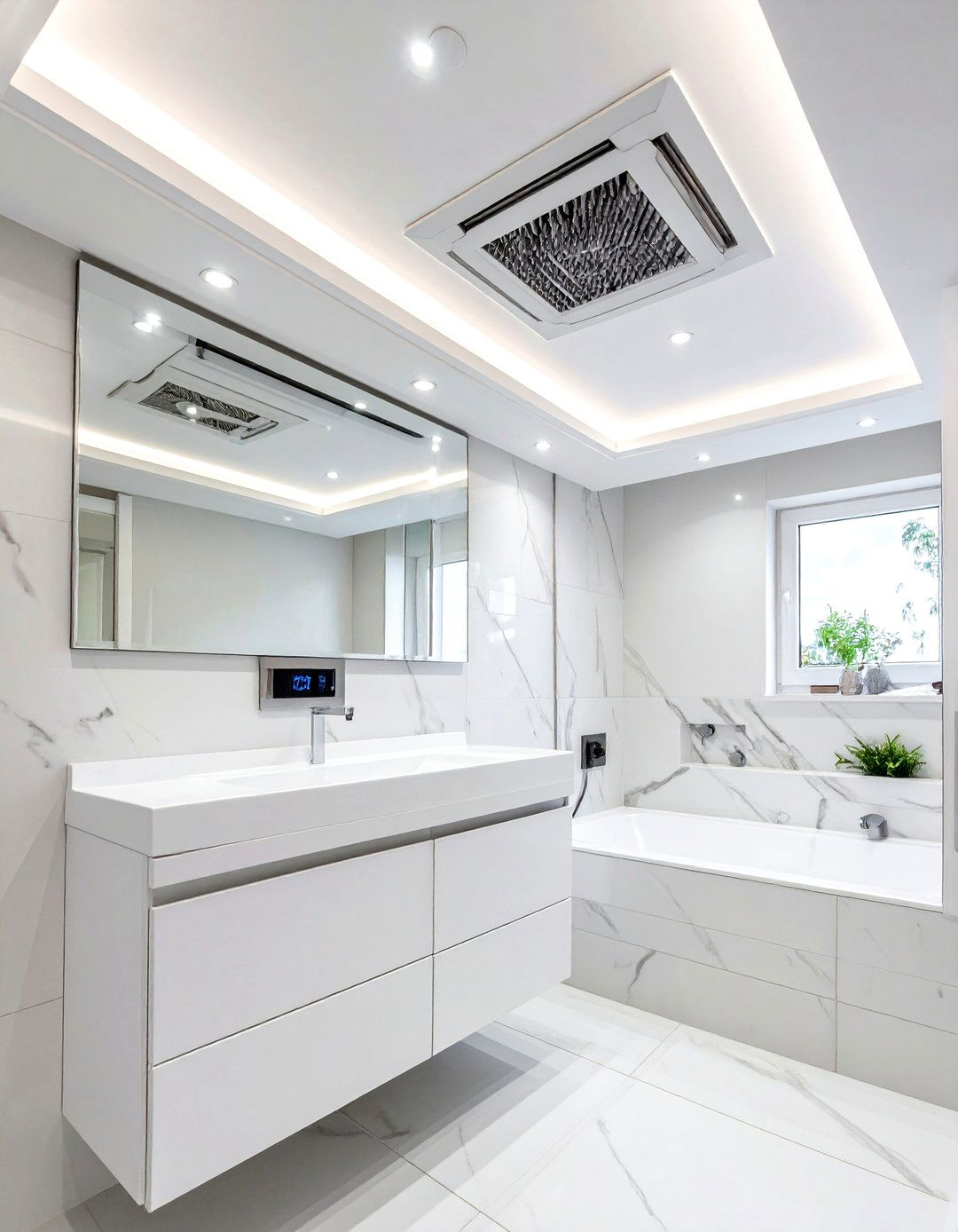 Dehumidifier Integration for Basement Bathroom Climate Control - 20 Basement Bathroom Ideas