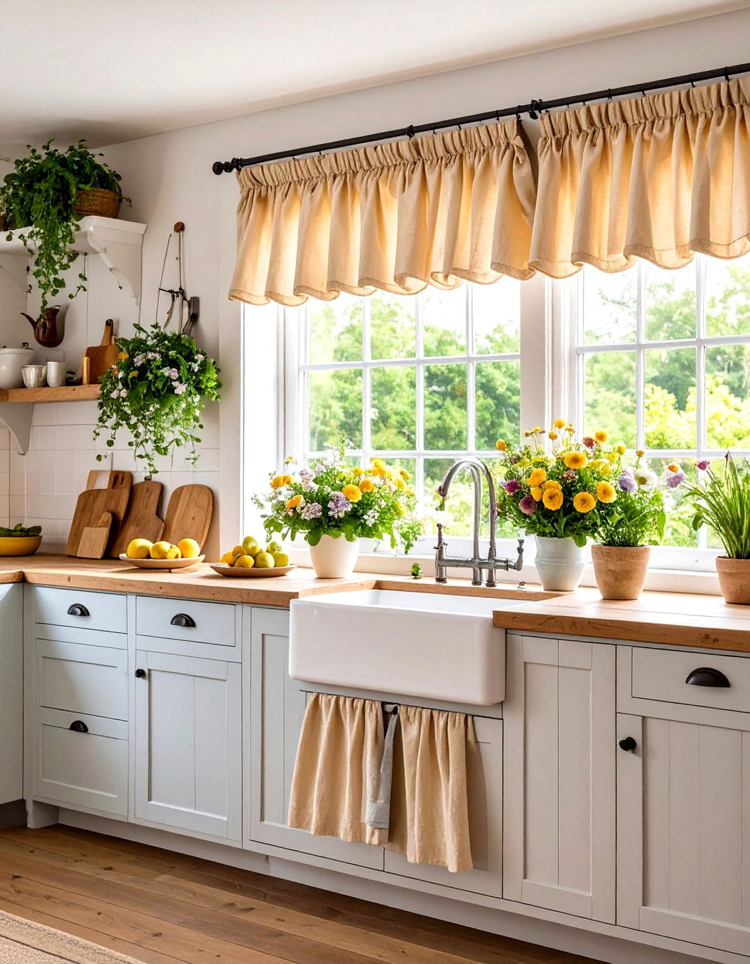 Denim Casual Kids Room Window Valance - 20 Window Valance Ideas