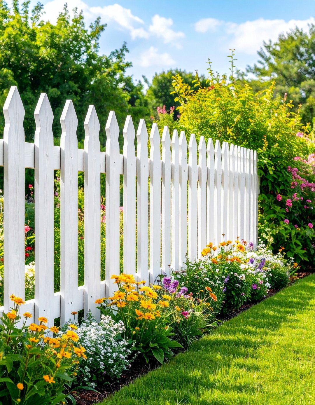 Depth Boosting Graphite Illusion - 20 Fence Painting Ideas