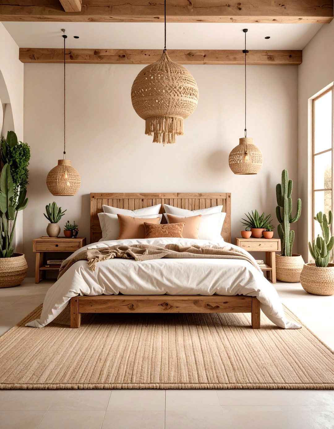 Desert Inspired Mexican Bedroom with Earthy Tones - 20 Mexican Bedroom Ideas