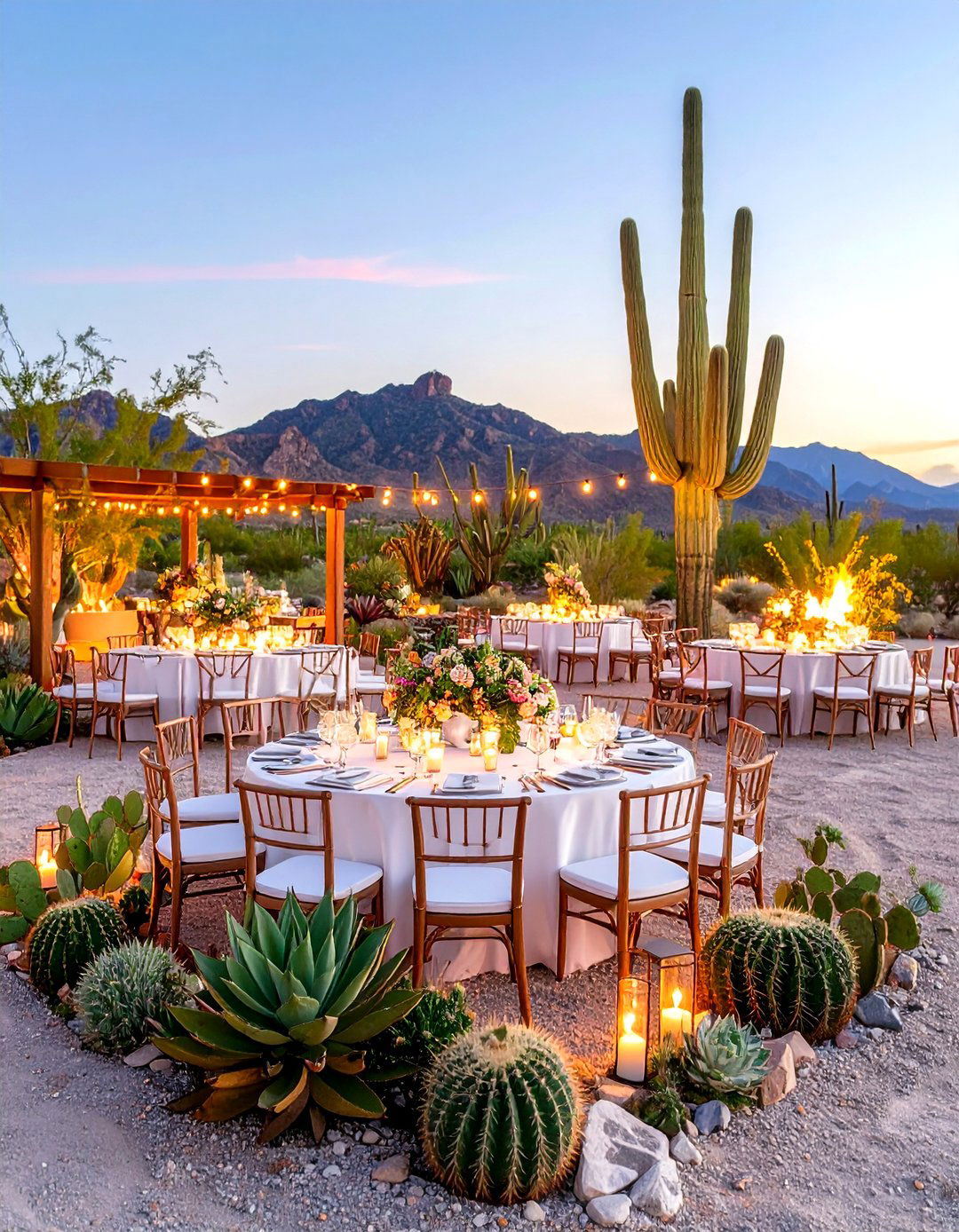 Desert Modern Wedding Reception with Southwestern Flair - 20 Wedding Reception Ideas