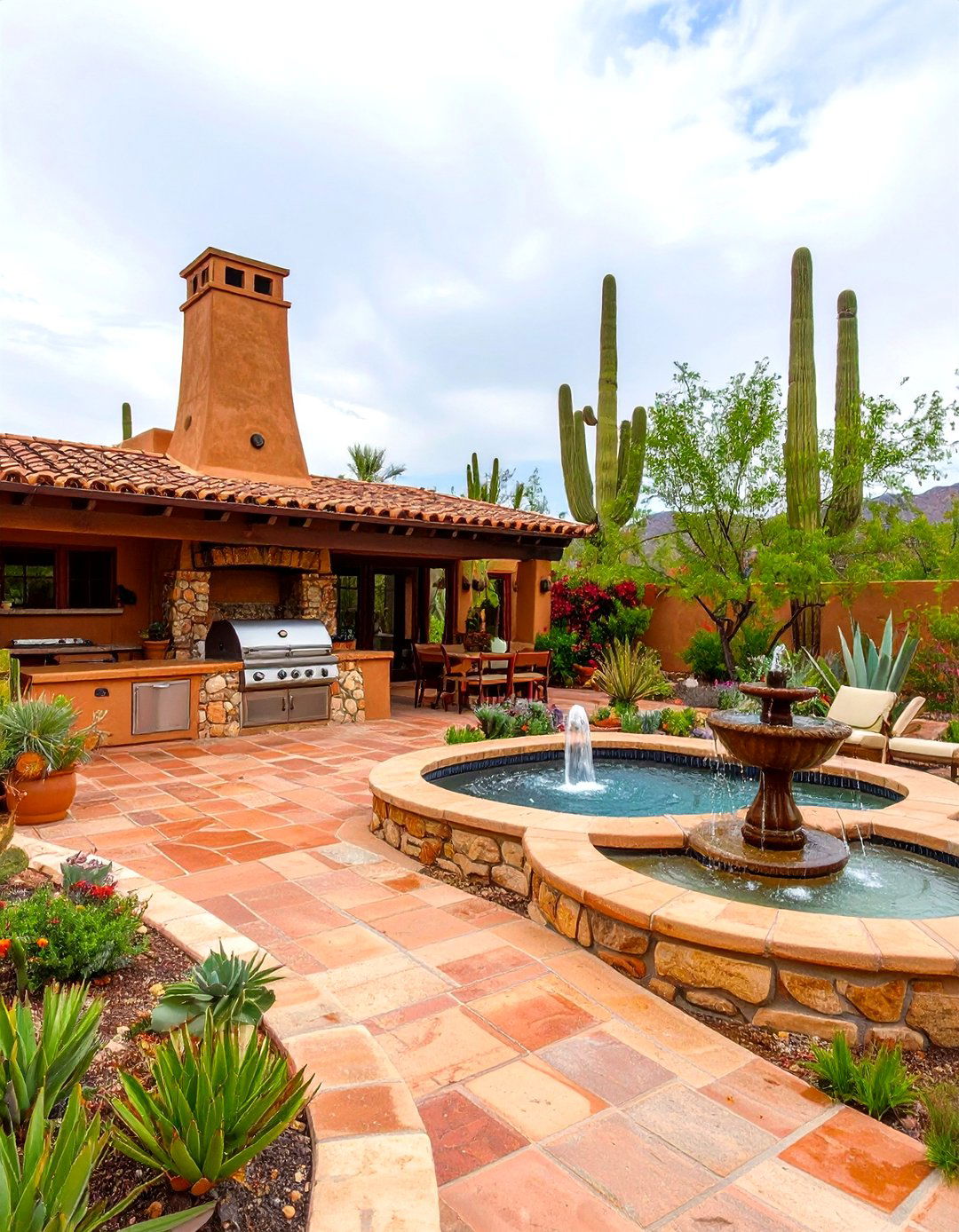 Desert Oasis Mexican Outdoor Kitchen - 20 Mexican Outdoor Kitchen Ideas