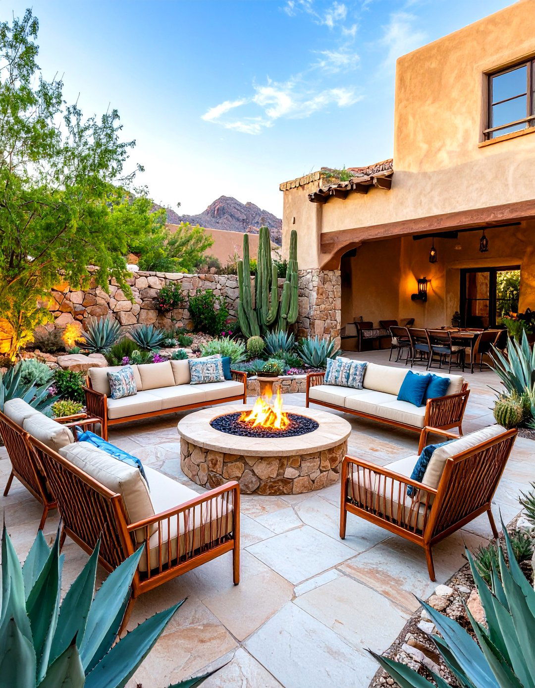 Desert Oasis Outdoor Living Room - 20 Outdoor Living Room Ideas