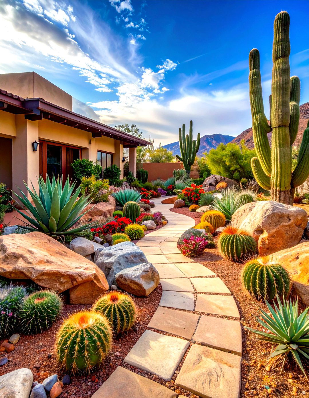 Desert Rock Landscaping Oasis - 20 Rock Landscaping Ideas