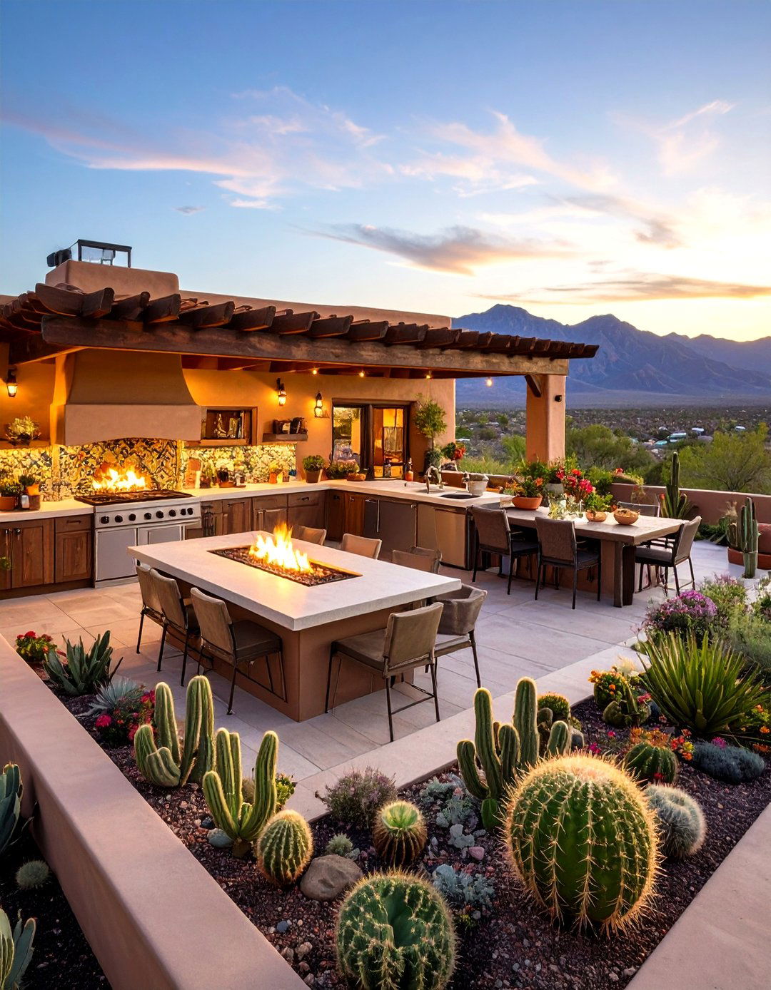 Desert Southwest Rooftop Kitchen - 20 Rooftop Kitchen Ideas