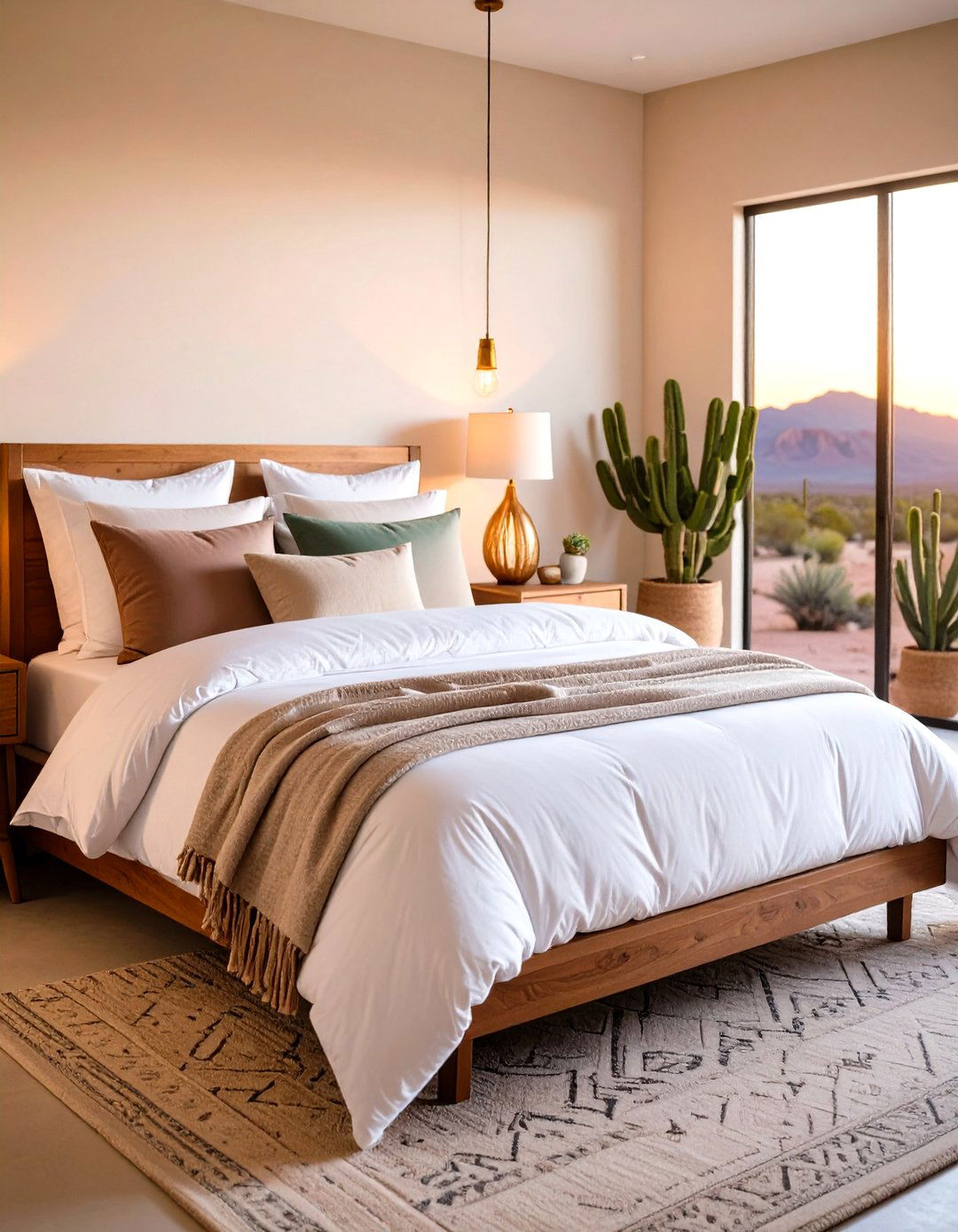 Desert Sunset Gradient Bedding - 20 Desert Themed Room Ideas