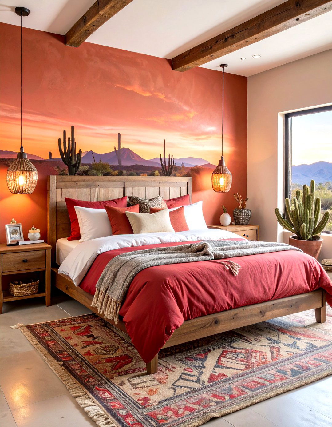 Desert Sunset Western Bedroom - 20 Western Bedroom Ideas