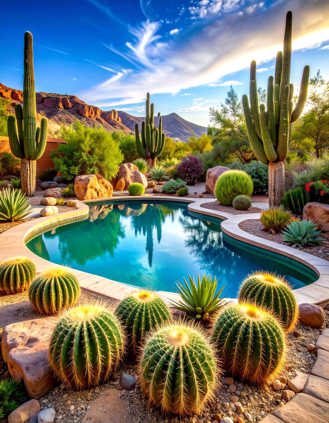 Desert Zen Pool Landscaping - 20 Pool Landscaping Ideas