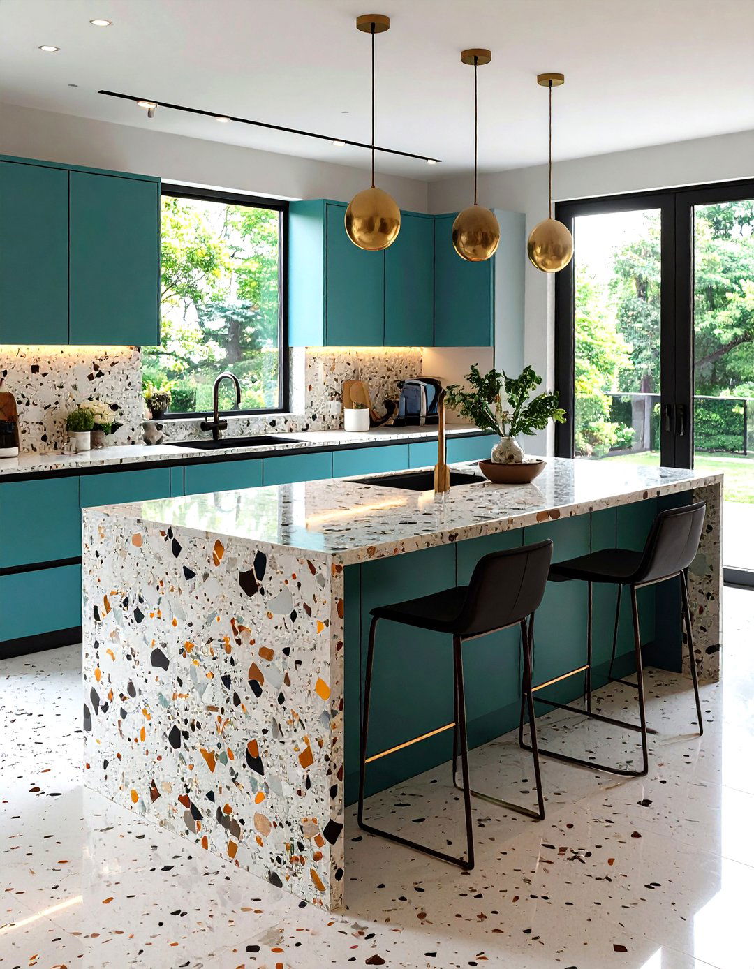 Design Trends and Inspirations - 20 Terrazzo Kitchen Countertops