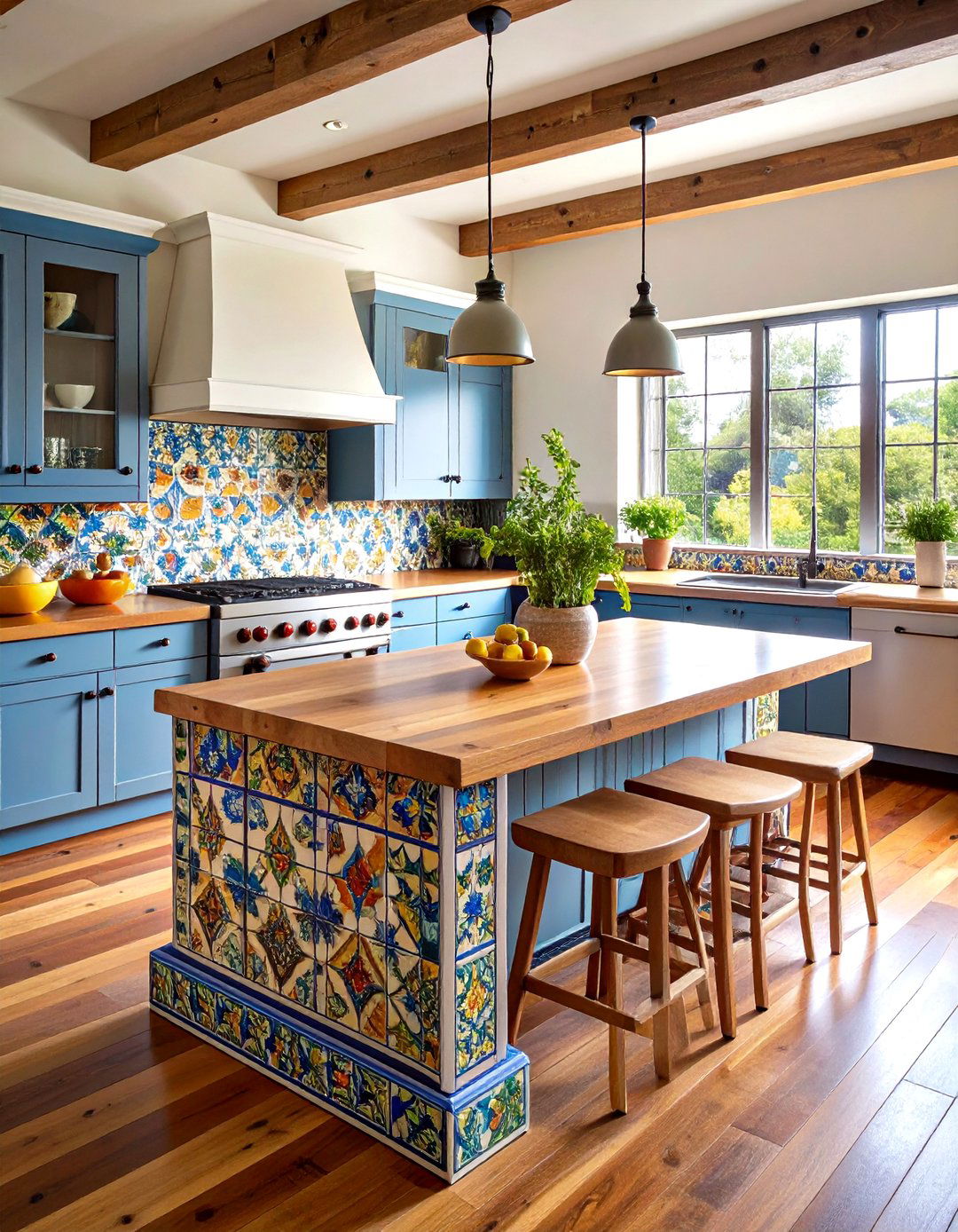 Designing a Southwestern Tile Island - 20 Southwestern Kitchen Ideas