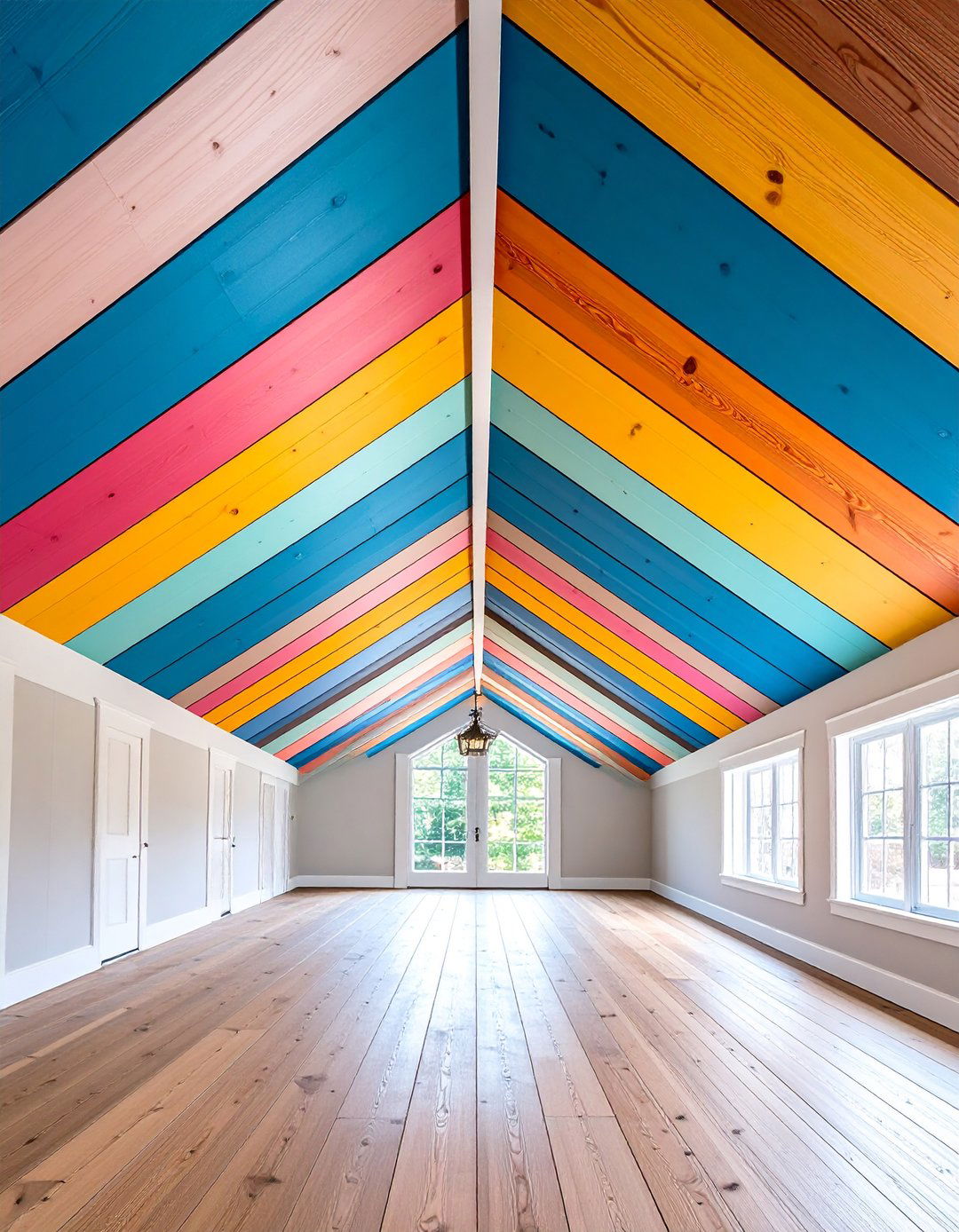 Diagonal Shiplap Pattern - 20 Shiplap Ceiling Ideas