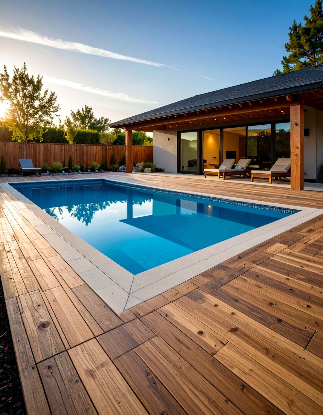 Diamond Tile Design - 20 Stamped Concrete Pool Deck Ideas
