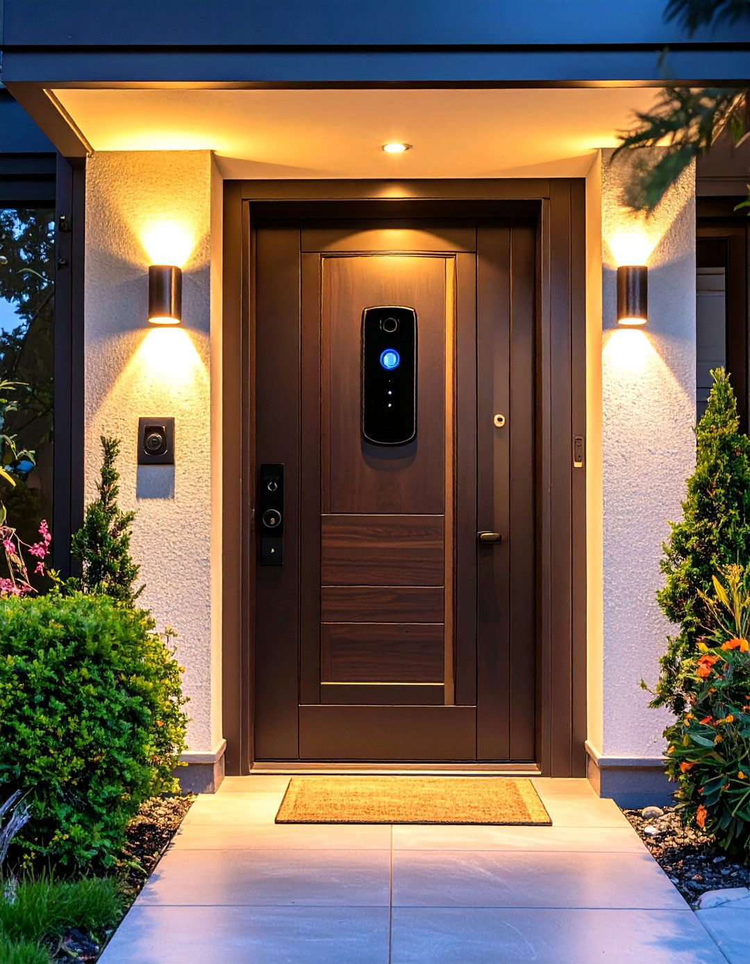Digital Peephole Viewers Broaden Your Field - 20 Front Door Privacy Ideas