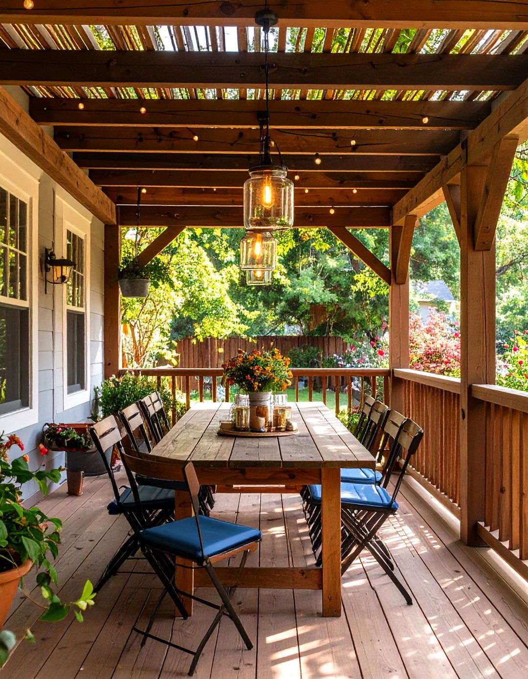 Dining Nook Pergola Conversion - 20 Front Porch Pergola Ideas