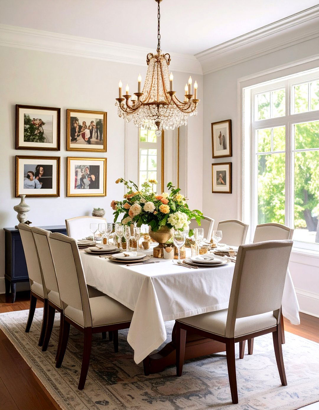 Dining Room Memory Photo Display - 20 Photo Display Ideas