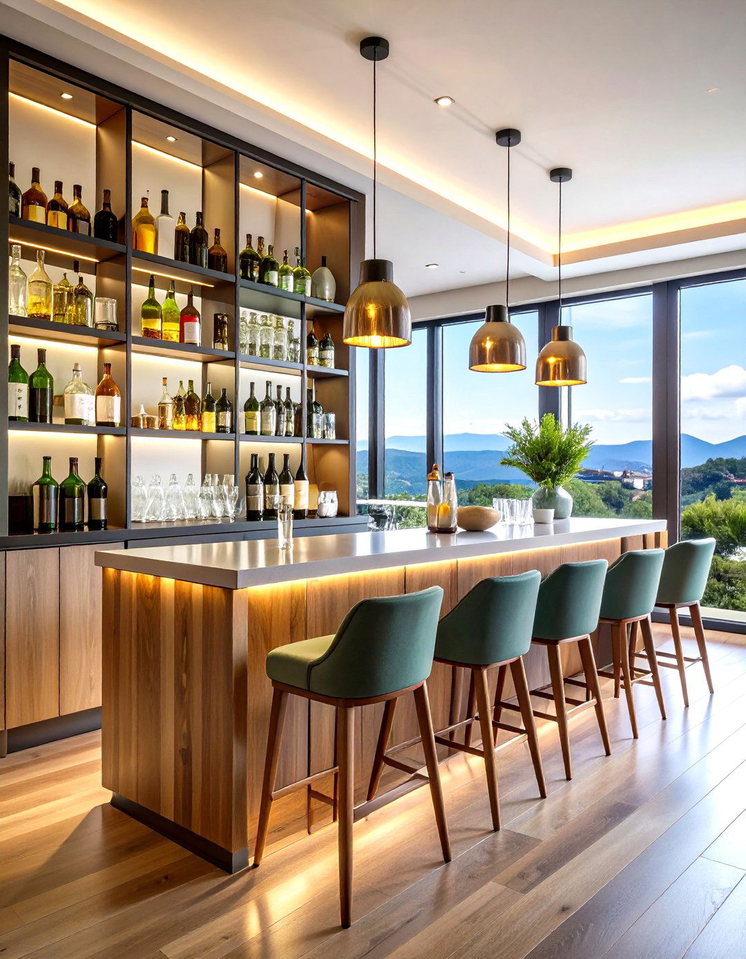 Dining Room Mini Bar Niche - 20 Wall Niche Ideas