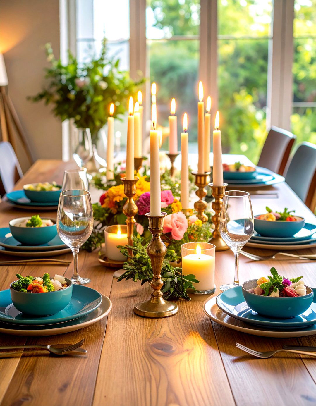 Dining Table Taper Candles for Intimate Meals - 20 Decorating With Candles