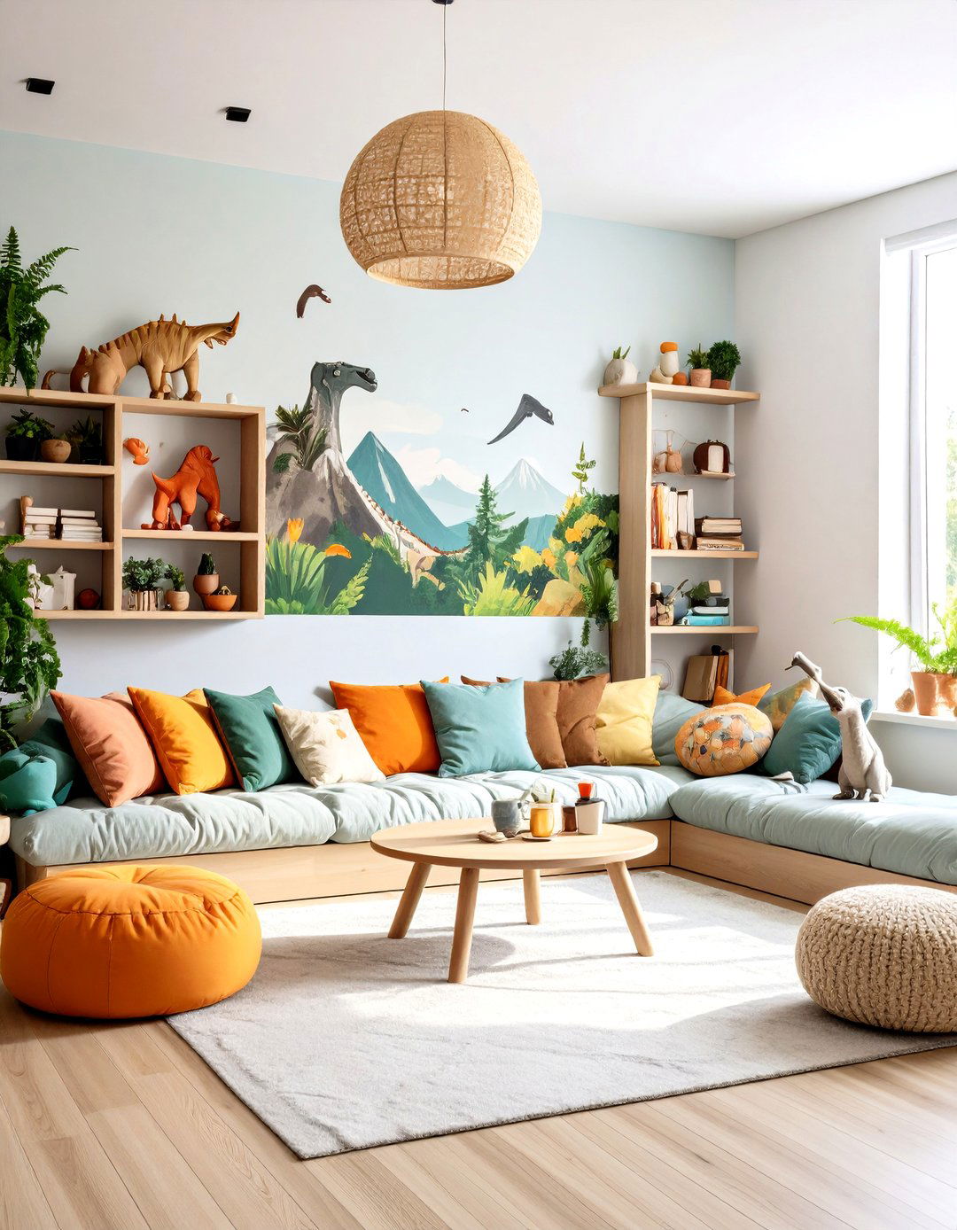 Dinosaur Expedition Kids Reading Nook - 20 kids reading nook ideas