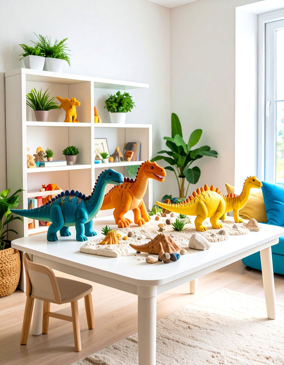 Dinosaur Themed Kids Room Fossil Display Areas - 20 Dinosaur-themed Kids' Room Ideas