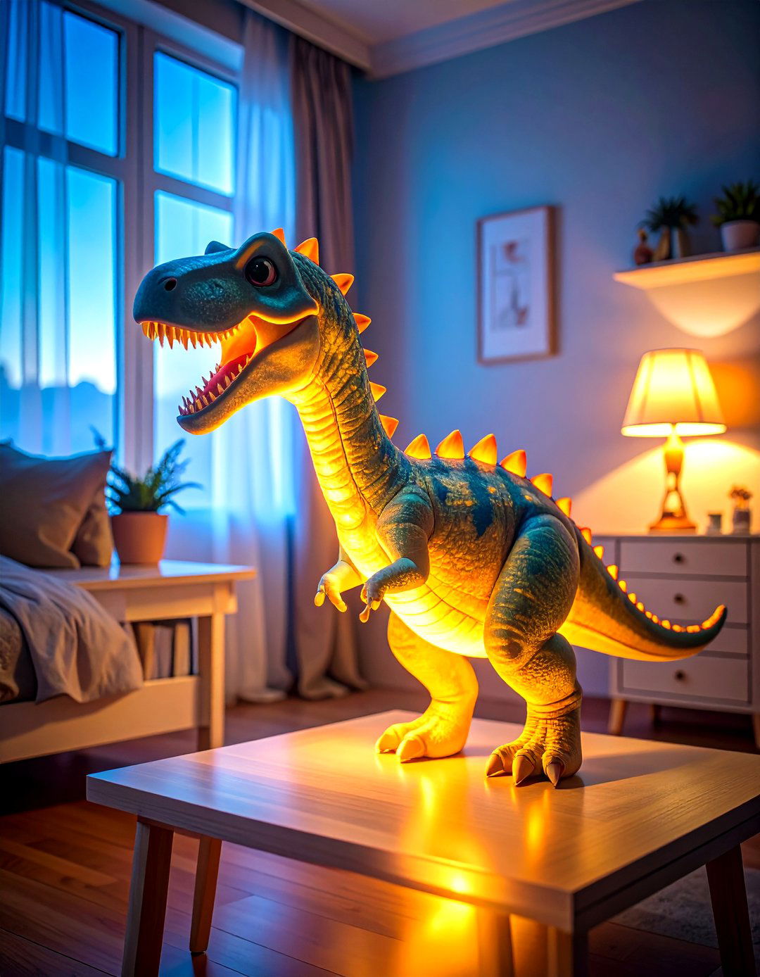 Dinosaur Themed Kids Room Night Light Solutions - 20 Dinosaur-themed Kids' Room Ideas