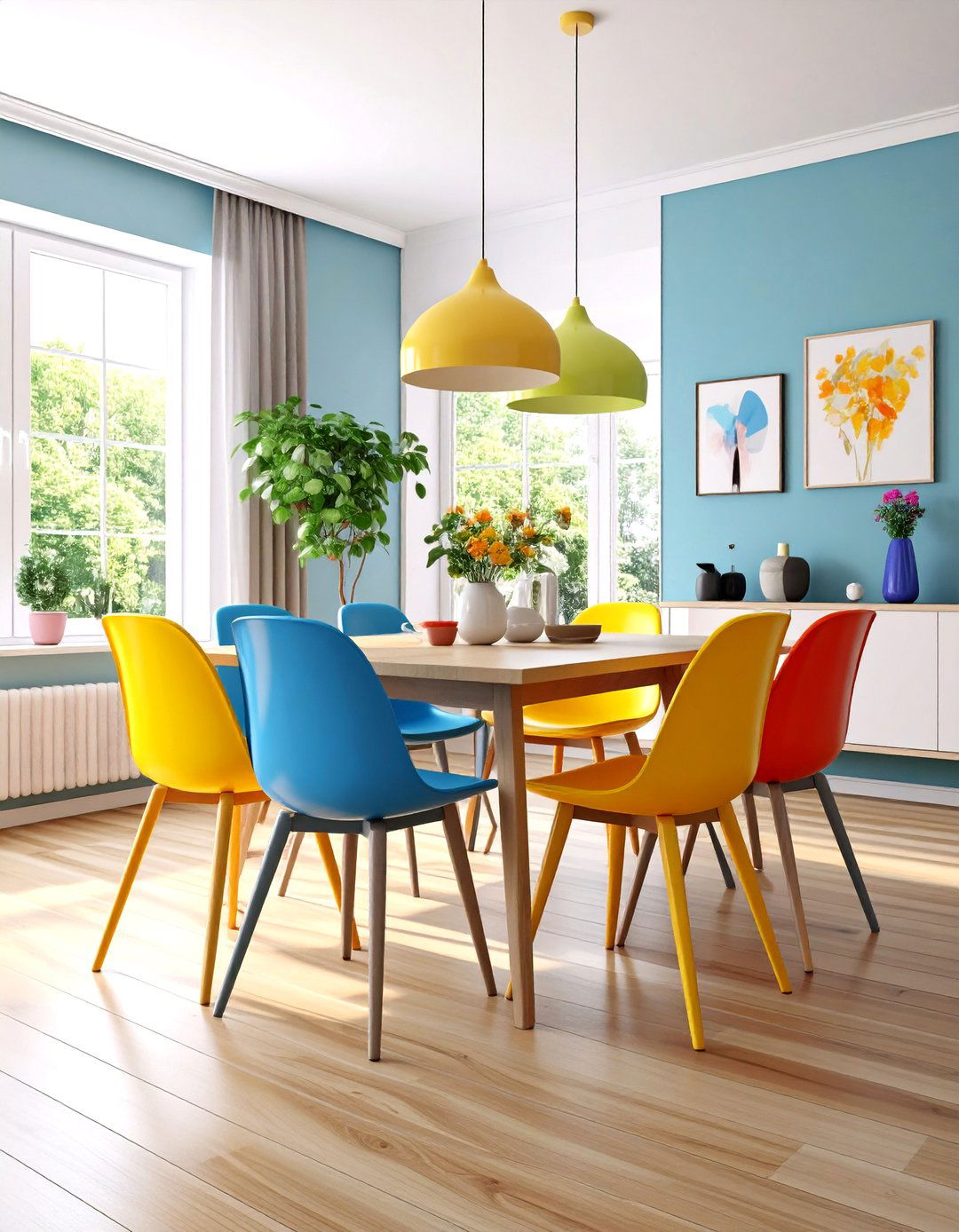 Dipped Painted Furniture Modern Color Block - 20 Painted Furniture Ideas
