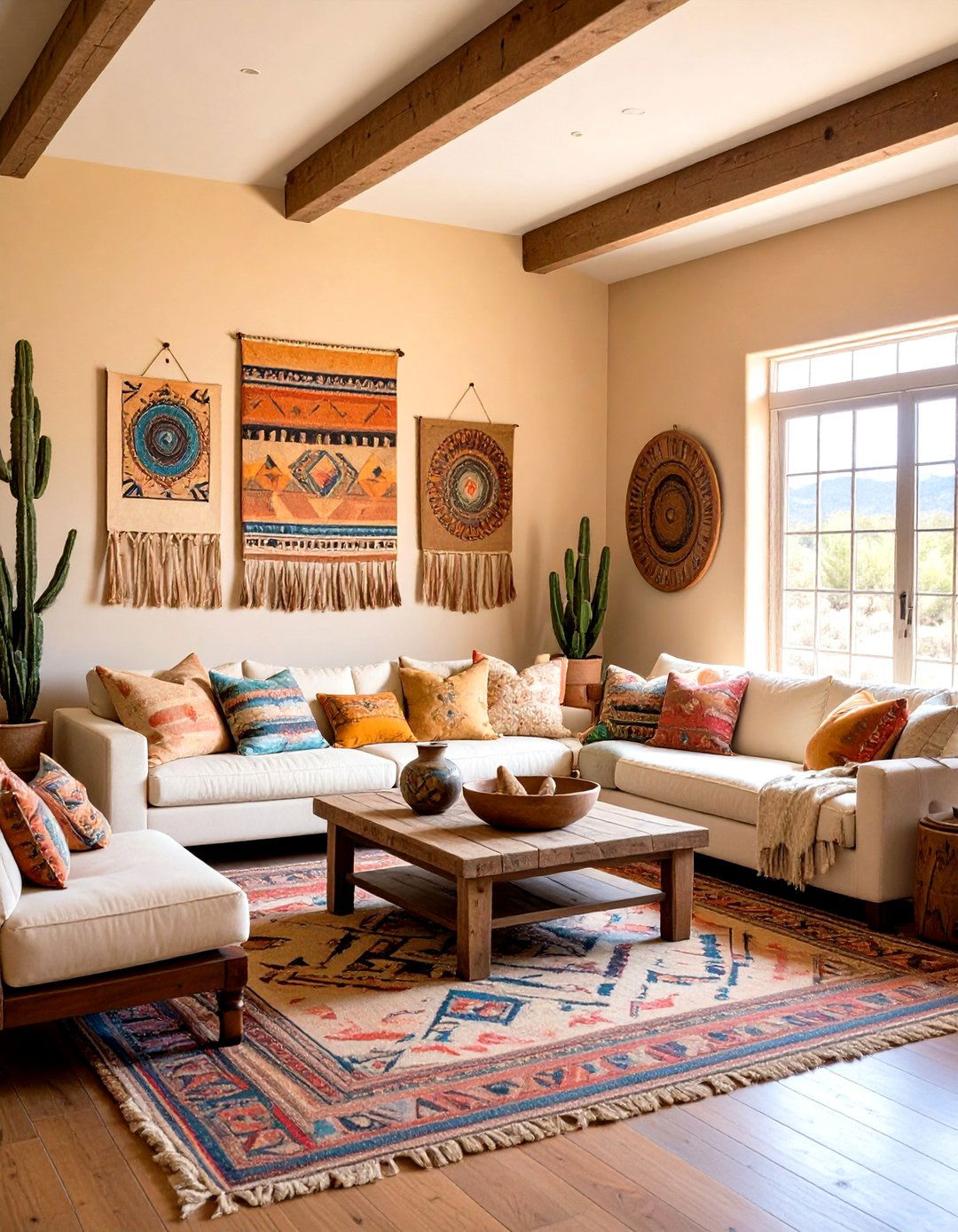 Display Vintage Native American Art - 20 Southwestern Living Room Ideas