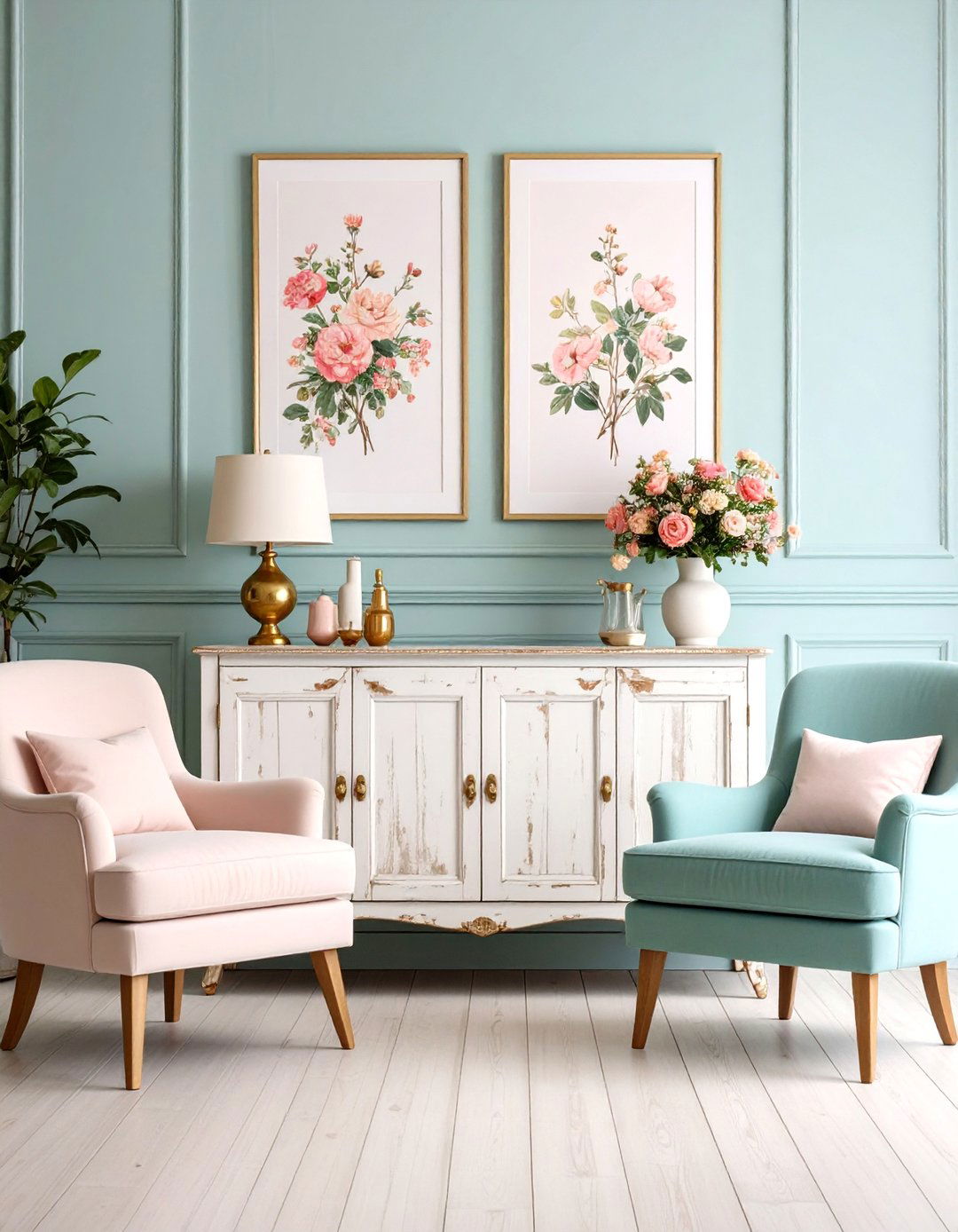 Distressed Furniture - 20 Shabby-chic Style Living Room Ideas