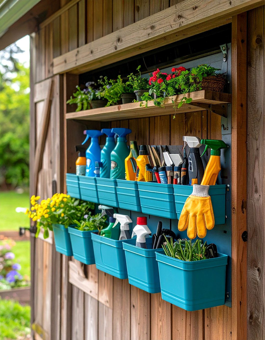 Door Back Organizers - 20 Shed Organization Ideas