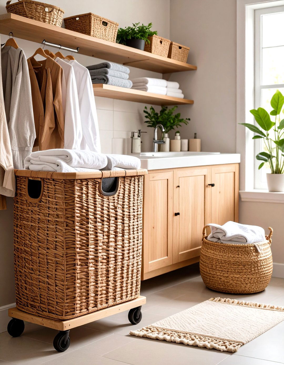Dorm Bathroom Laundry and Hamper Solutions - 20 Dorm Bathroom Ideas