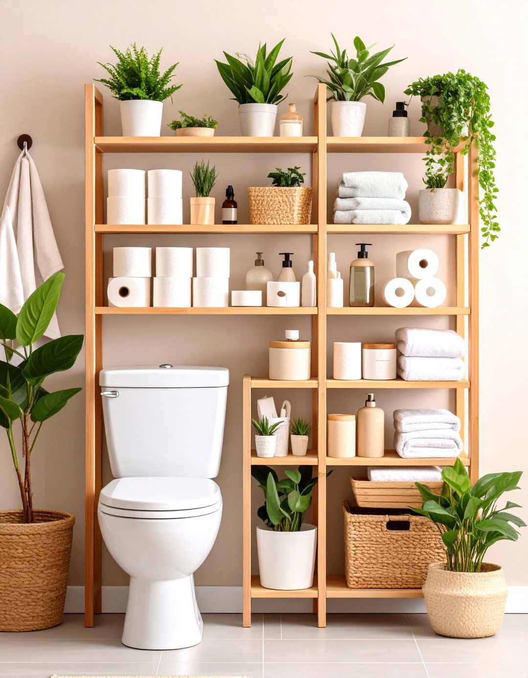 Dorm Bathroom Over the Toilet Storage Hack - 20 Dorm Bathroom Ideas