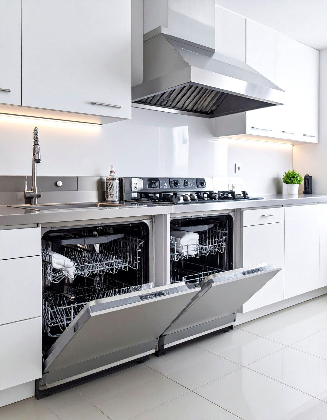Double Dishwasher Cleanup Dirty Kitchen - 20 Dirty Kitchen Ideas