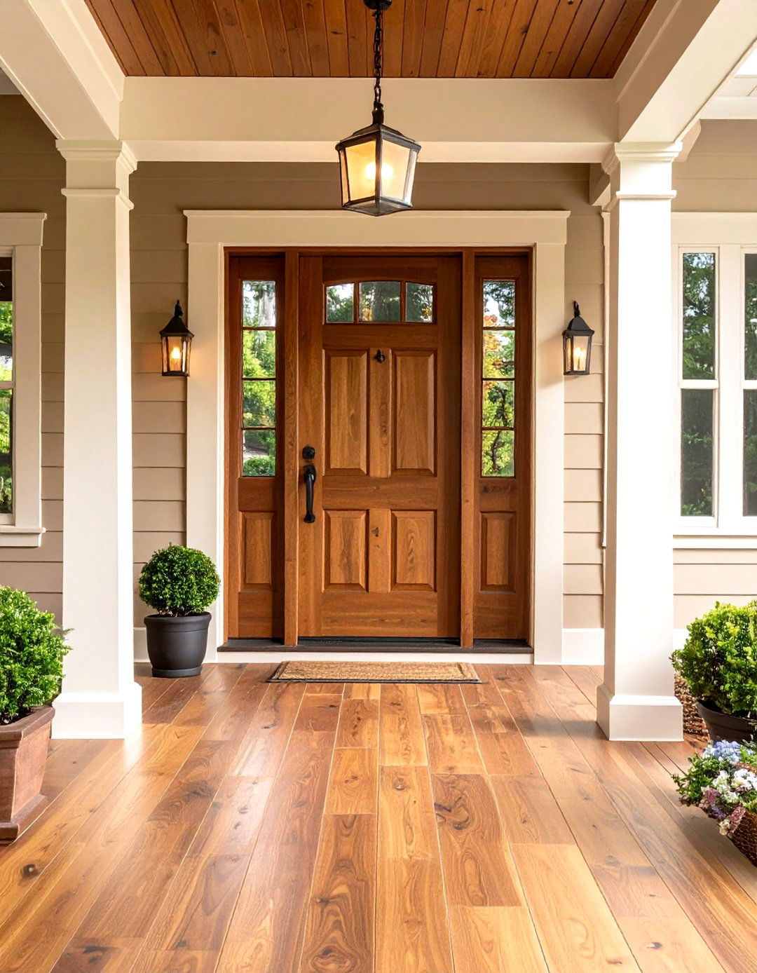 Double Layer Backband Door Trim for Depth on a Budget - 20 Door Trim Ideas