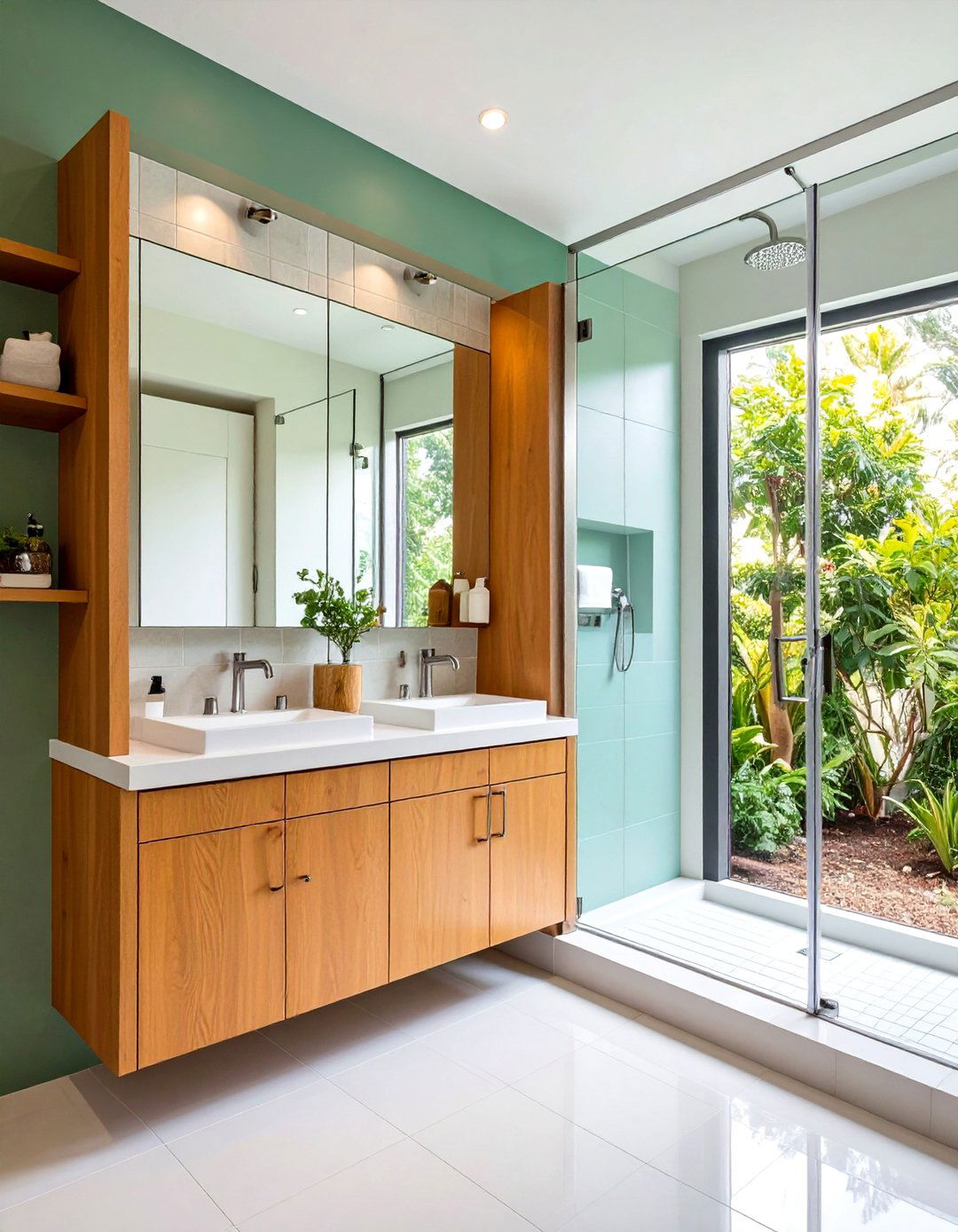 Double Recessed Niche - 20 Shower Niche Ideas