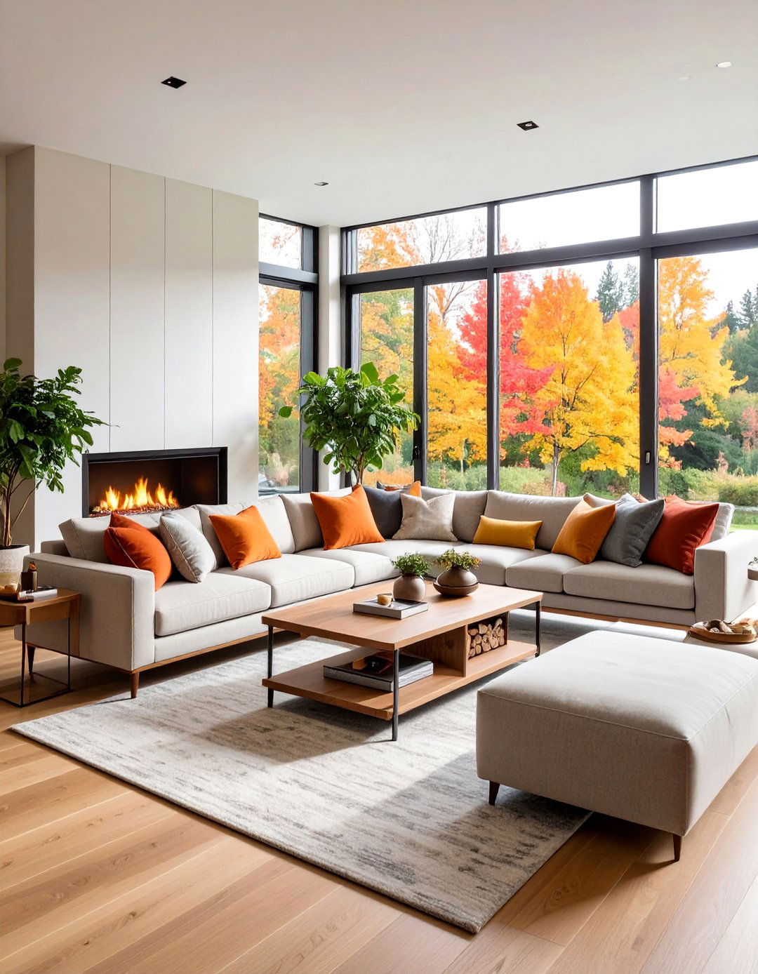 Double Sided Fireplace Sectional Room Division - 20 Living Room Ideas With Sectionals and Fireplace