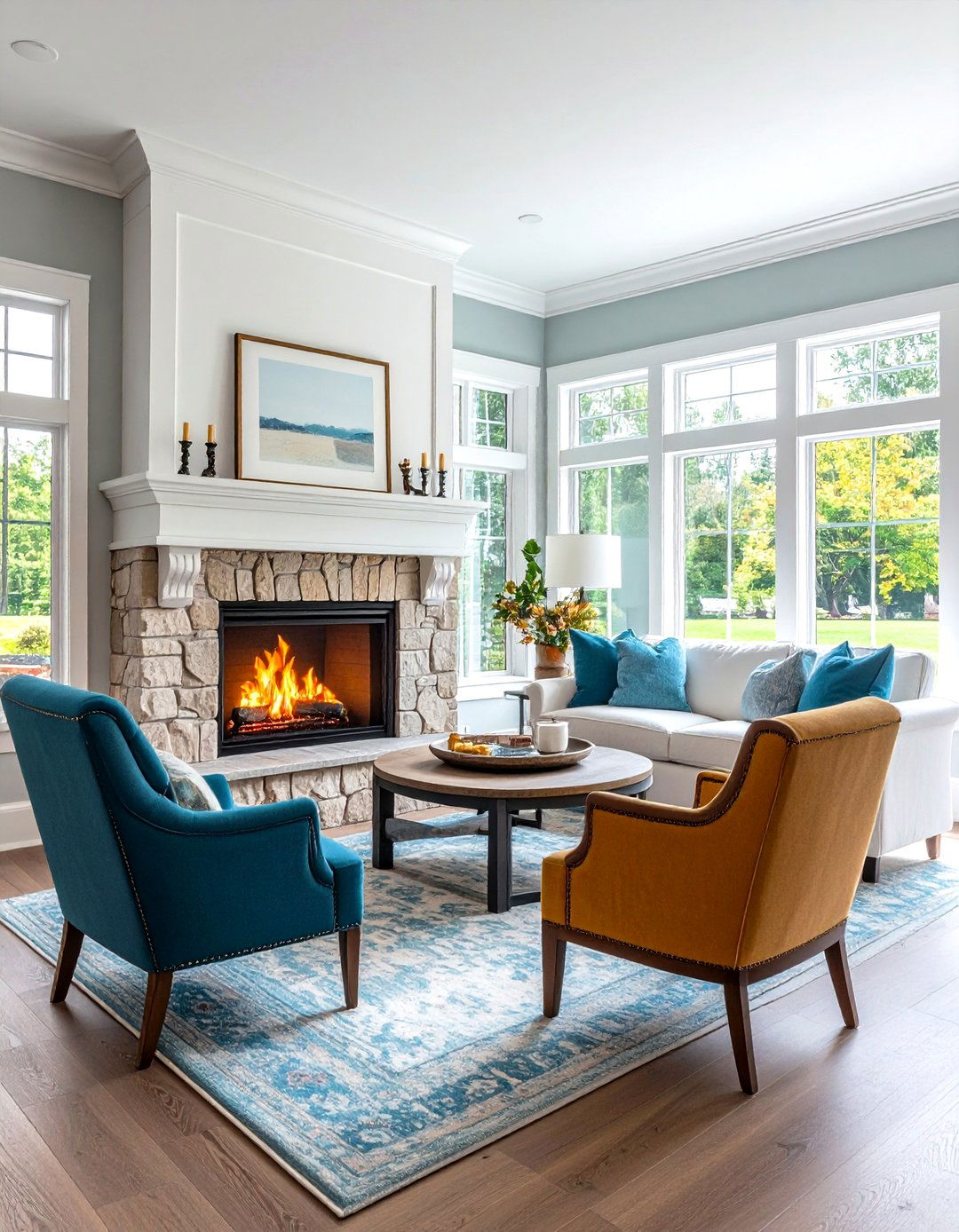 Double Sided Traditional Designs - 20 Traditional Fireplaces