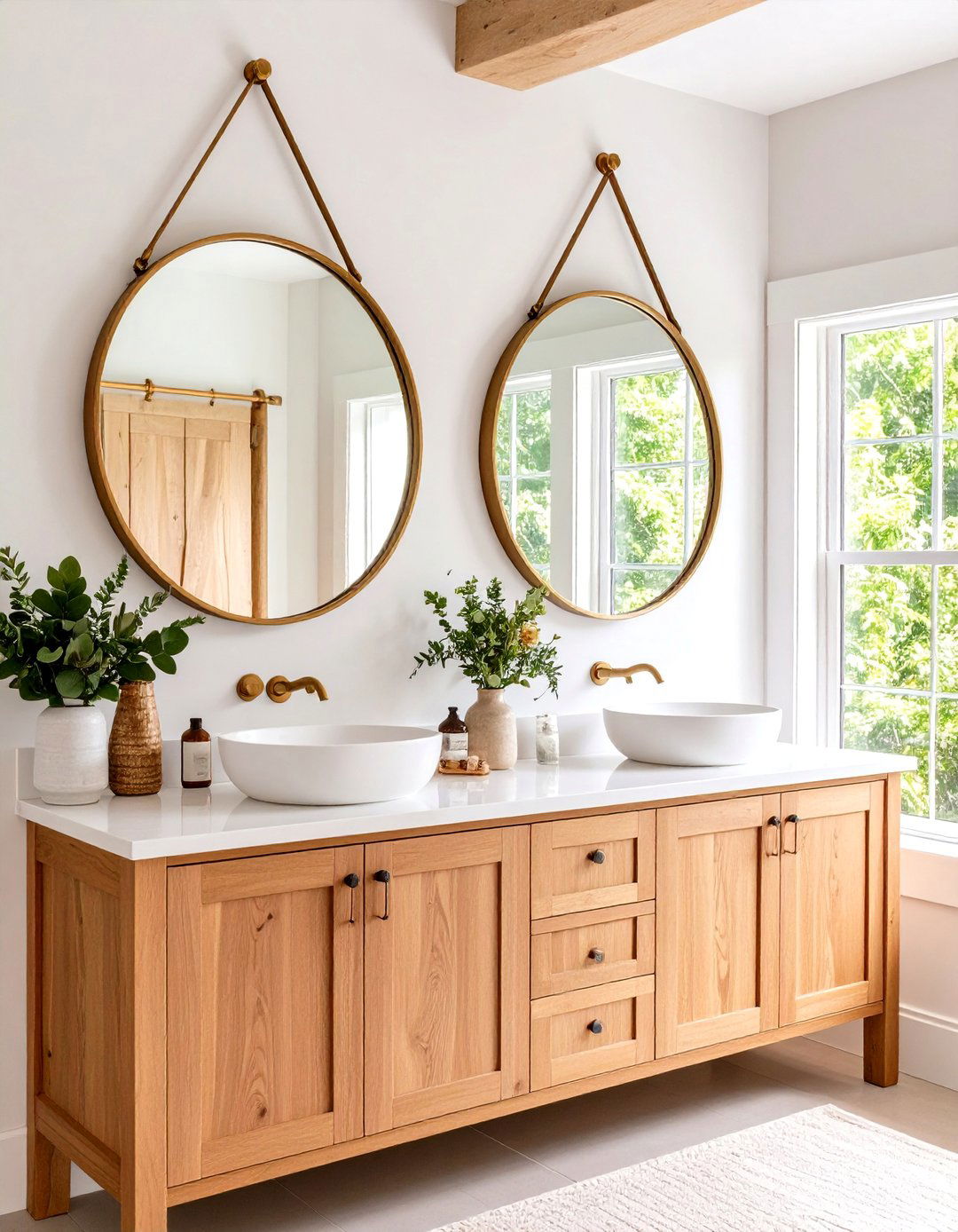 Double Twin Farmhouse Bathroom Mirrors - 20 Farmhouse Bathroom Mirrors Ideas