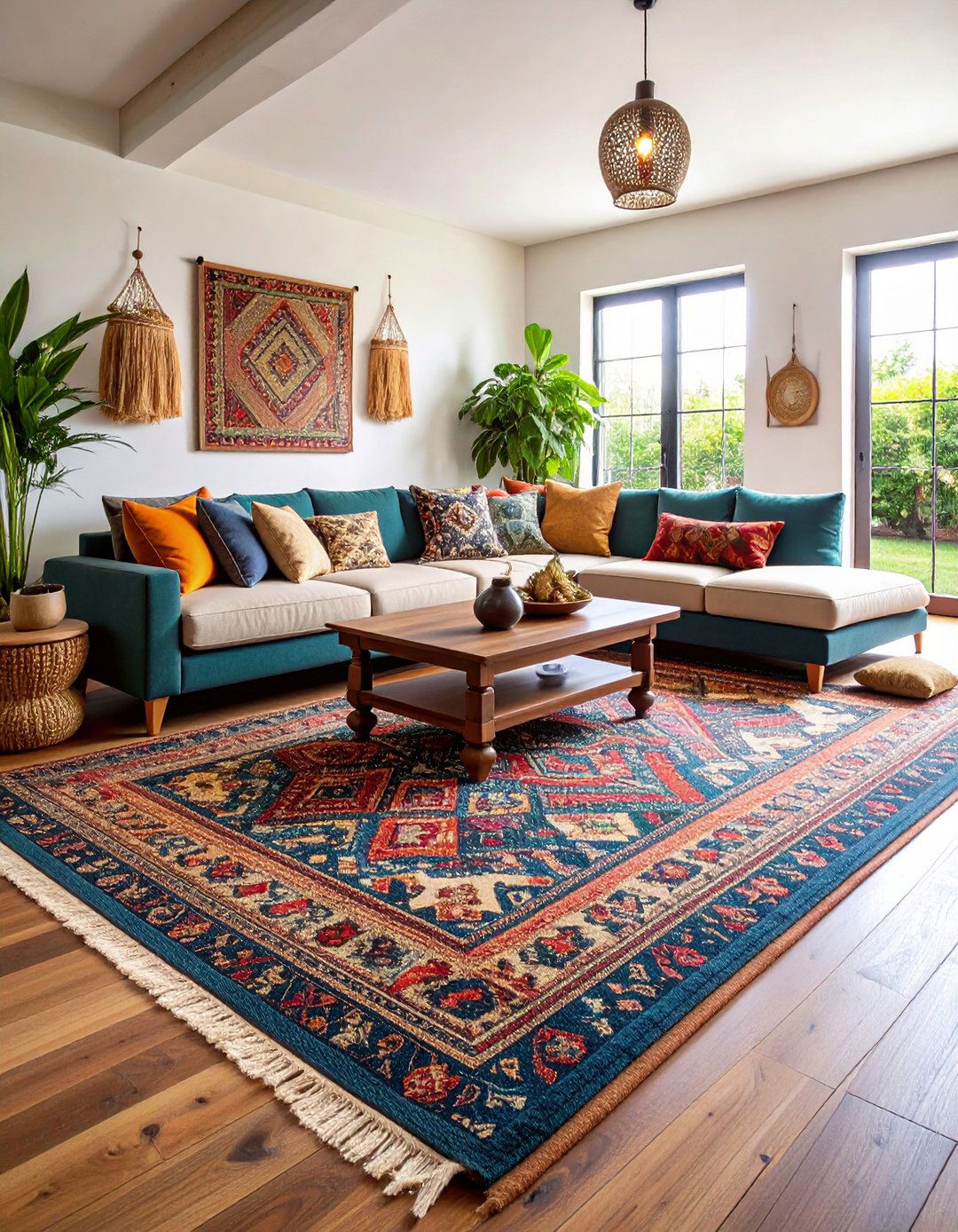 Double Up on Rugs for Plush Dimension - 20 Formal Living Room Ideas