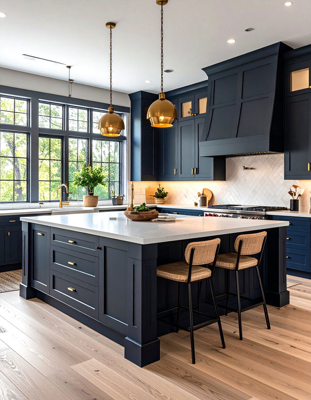 Dramatic Black Shiplap - 20 Shiplap Kitchen Island Ideas