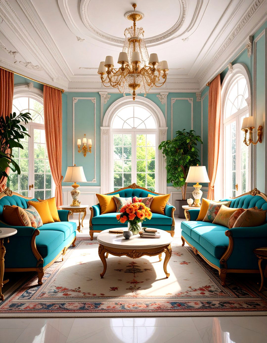 Dramatic Color Drenched Parlor Room Impact - 20 Parlor Room Ideas