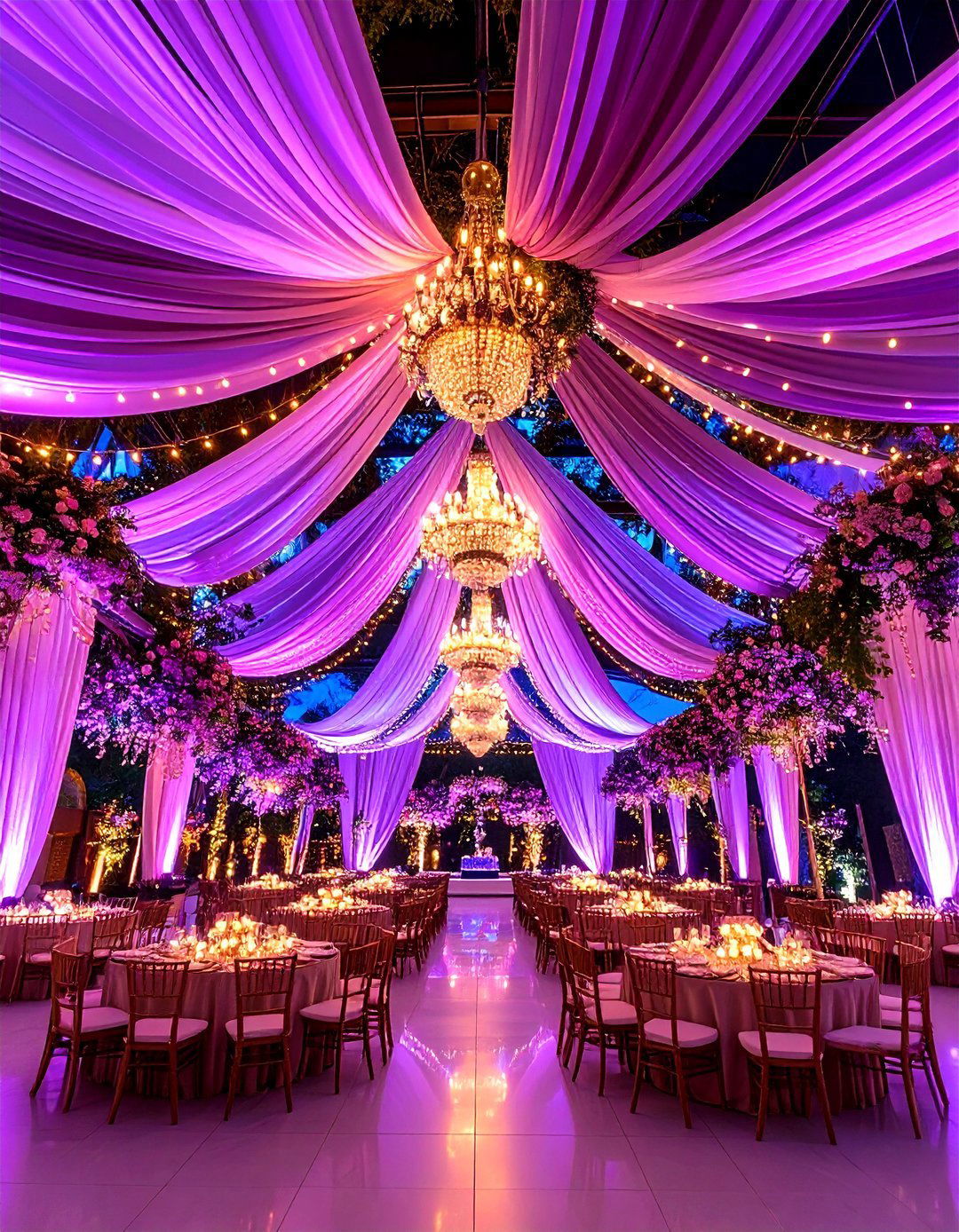 Dramatic Drapery Disney Wedding Backdrop - 20 Disney Wedding Ideas