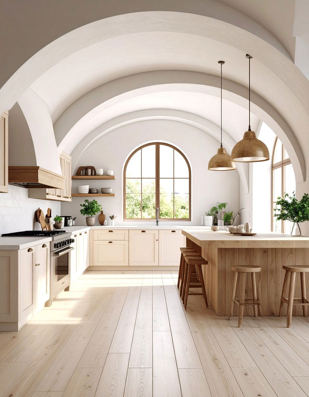 Dramatic Kitchen Ceiling Barrel Vault - 20 Kitchen Ceiling Ideas