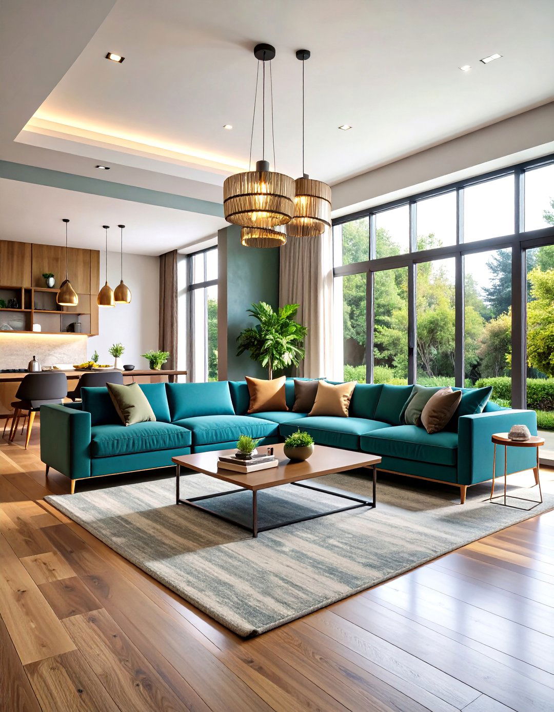 Dramatic Living Room False Ceiling with Statement Lighting Features - 20 Living Room False Ceiling Design Ideas