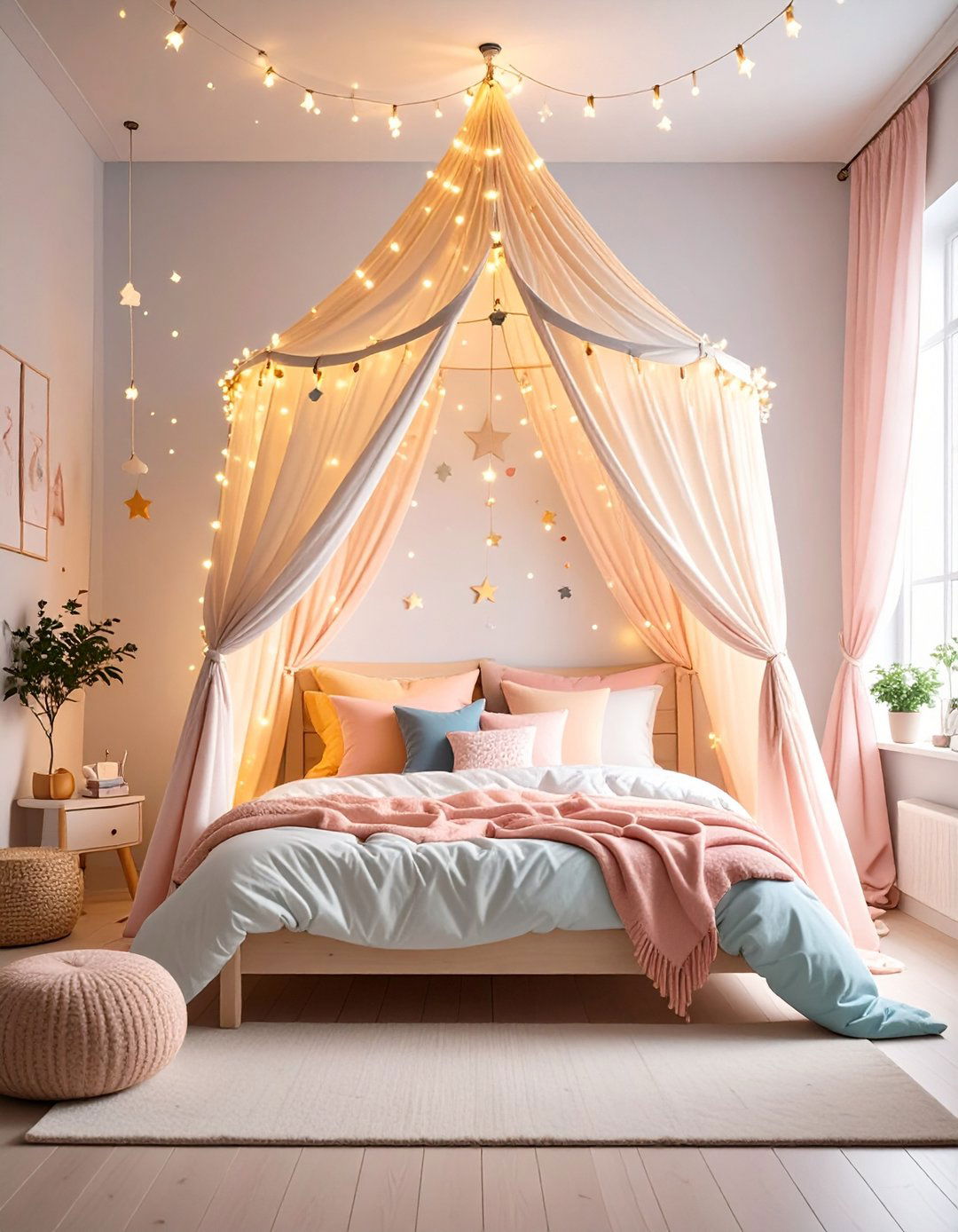 Dreamy Hanging Canopy - 20 Girl Room Ideas for 10-year-olds