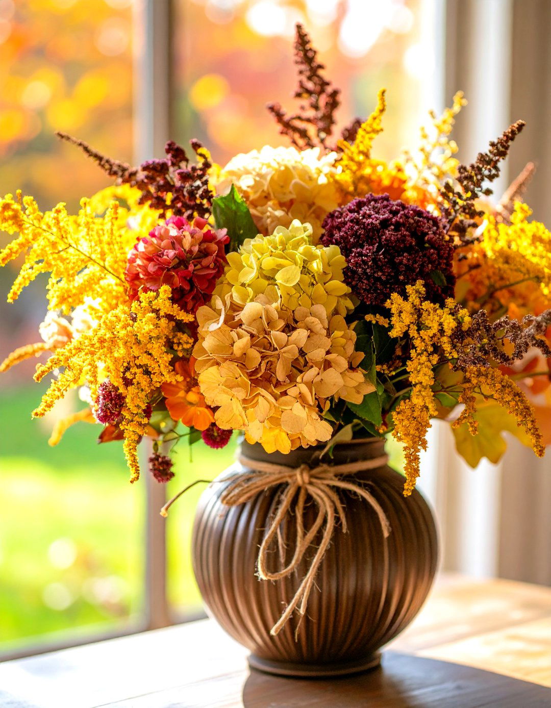 Dried Flower Bouquet - 20 Thanksgiving Centerpiece Ideas
