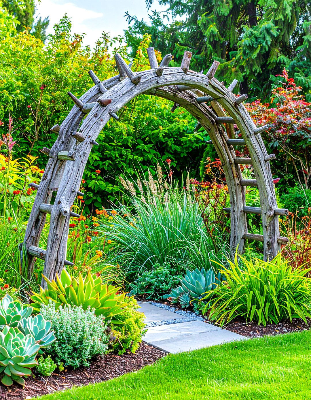 Driftwood Sculpture Garden Art - 20 Garden Art Ideas